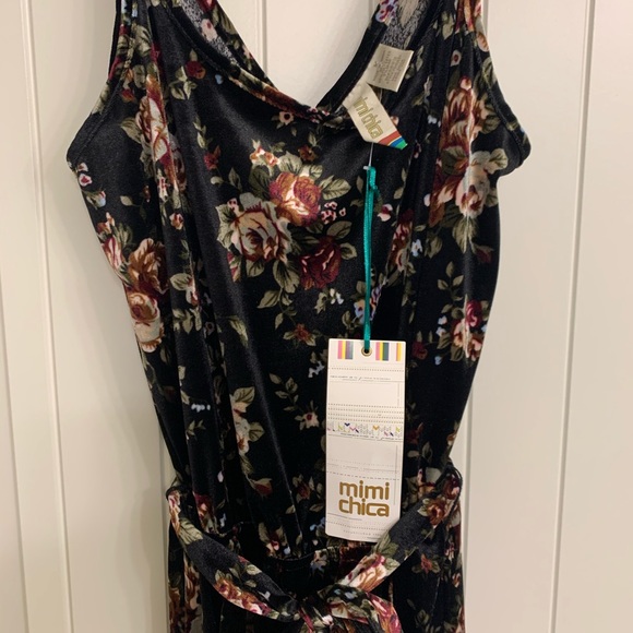 Black floral jumpsuit - Picture 4 of 4